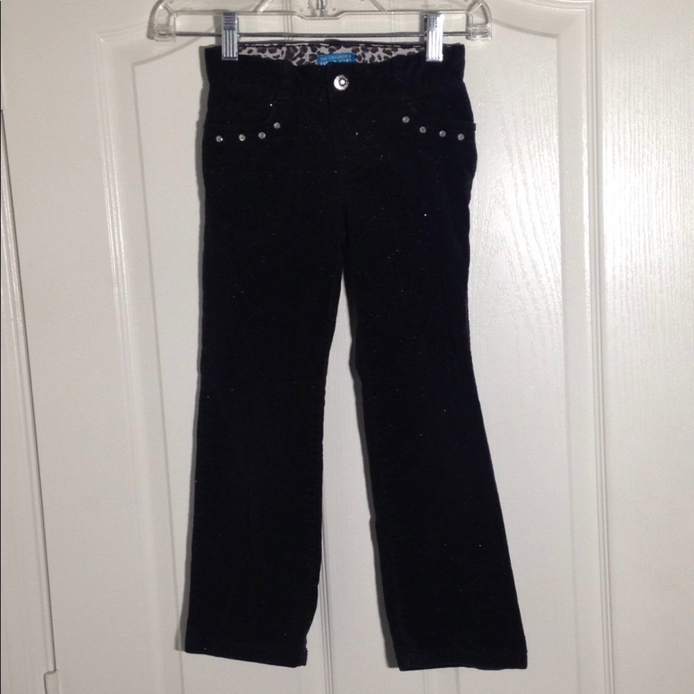 FINAL MARKDOWN Girl's Children's Place Sparkly Black corduroy Jeans 6